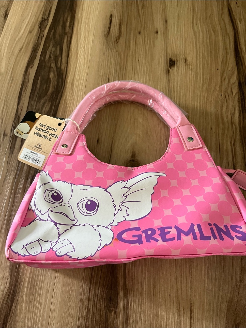 Gremlins Gizmo Warner Brothers Pink Handbag Vitamins T 2010 NWT